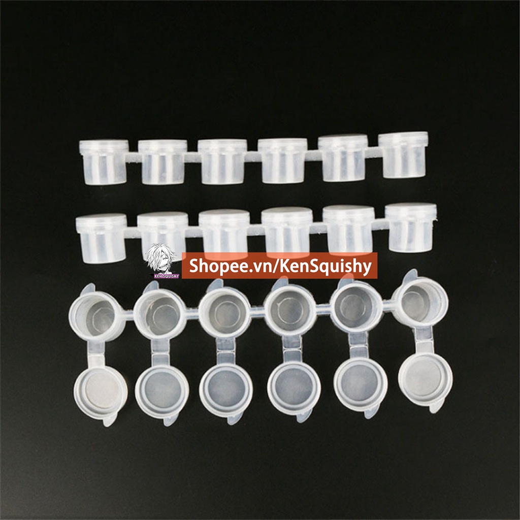Phôi Khuôn Nhựa Đựng Màu Acrylic Các Cỡ 5ML 3ML