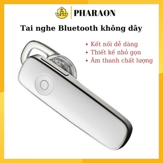 Tai Nghe Bluetooth Không Dây Tai Màu Đen Kèm Mic Đàm Thoại Nghe Nhạc Wireless Headset M165