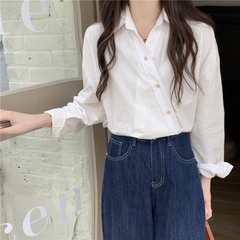 Áo Sơ Mi Dài Tay Phong Cách Pháp Thời Trang Mùa Thu Mới Cho Nữ