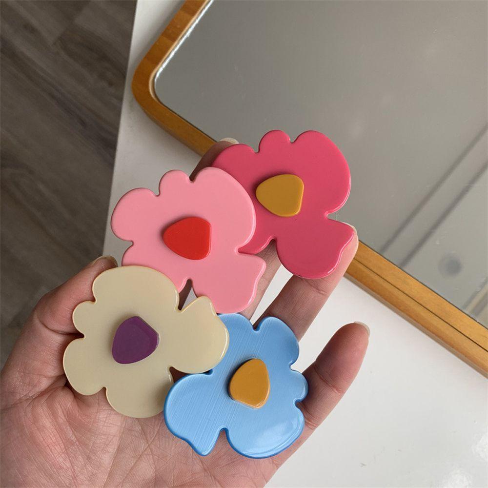 JARRED Kẹp Tóc Đính Hạt Nhựa Resin Phong Cách Vintage Dễ Thương Cho Nữ