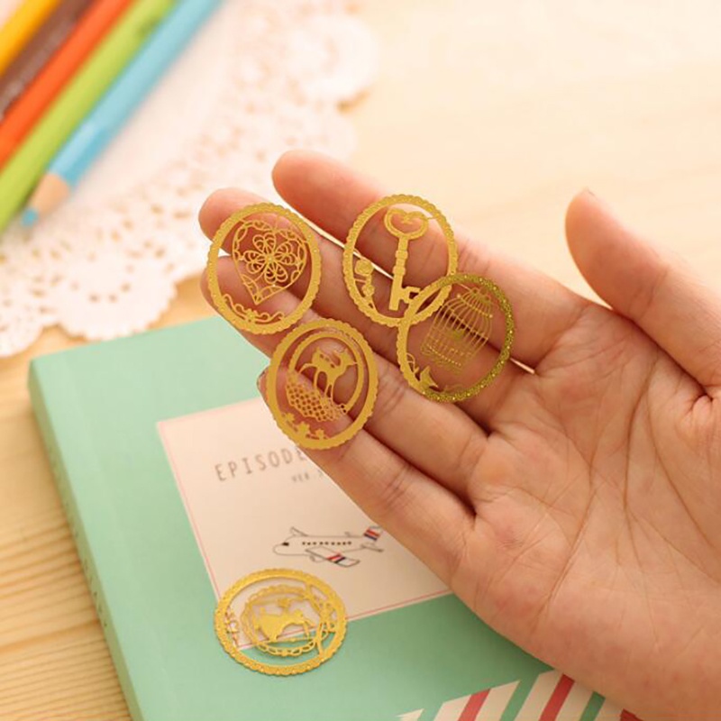 Kẹp Sách Kim Loại Họa Tiết Hoạt Hình Đáng Yêu 7 Kiểu Tùy Chọn