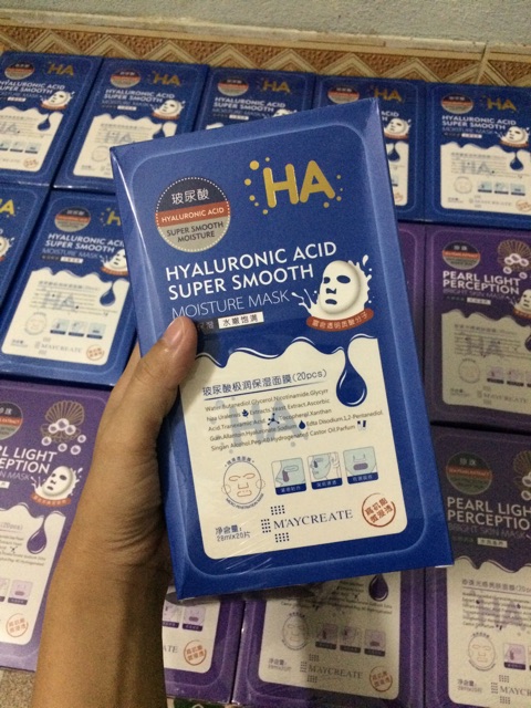(Có sẵn )1 Hộp mặt nạ HA 20 miếng xanh và tím | BigBuy360 - bigbuy360.vn