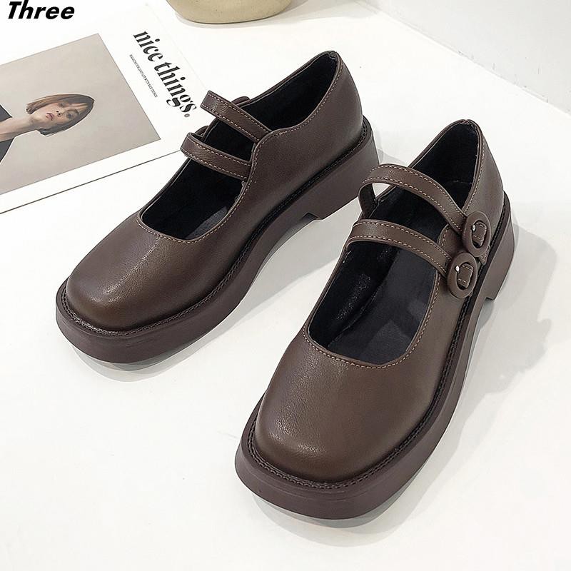 Women's shoes, single shoes, thick-soled Mary Jane Japanese jk small leather shoes, female students, Korean version, retro British college style