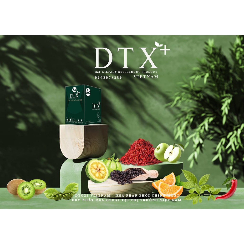 Viên Uống Dtoxi Plus Hỗ Trợ Giảm Cân Thải Độc Đẹp Da