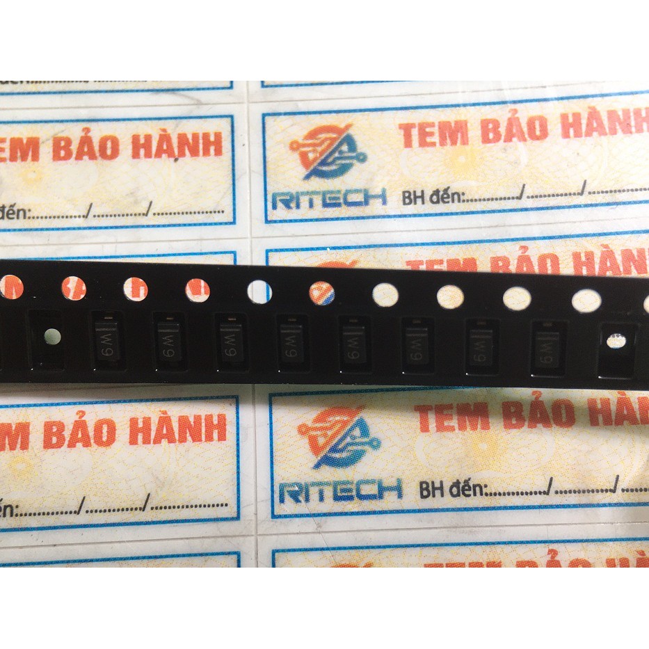 Combo 50 chiếc BZT52C5V6, Kí Hiệu W9 Diode Zenner 5.6V SOD-123 1206
