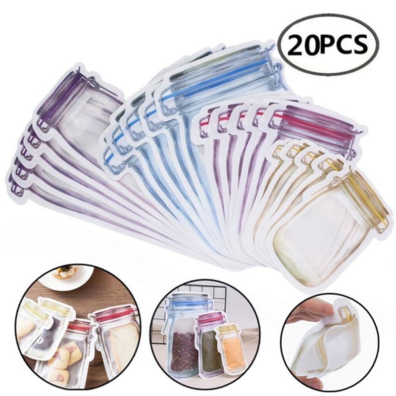 Set 12 Túi Zip Đựng Thực Phẩm Tiện Lợi