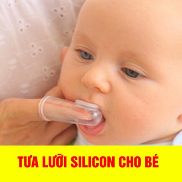 SỈ LẺ Rơ lưỡi silicone cho bé, rơ lưỡi răng miệng silicone