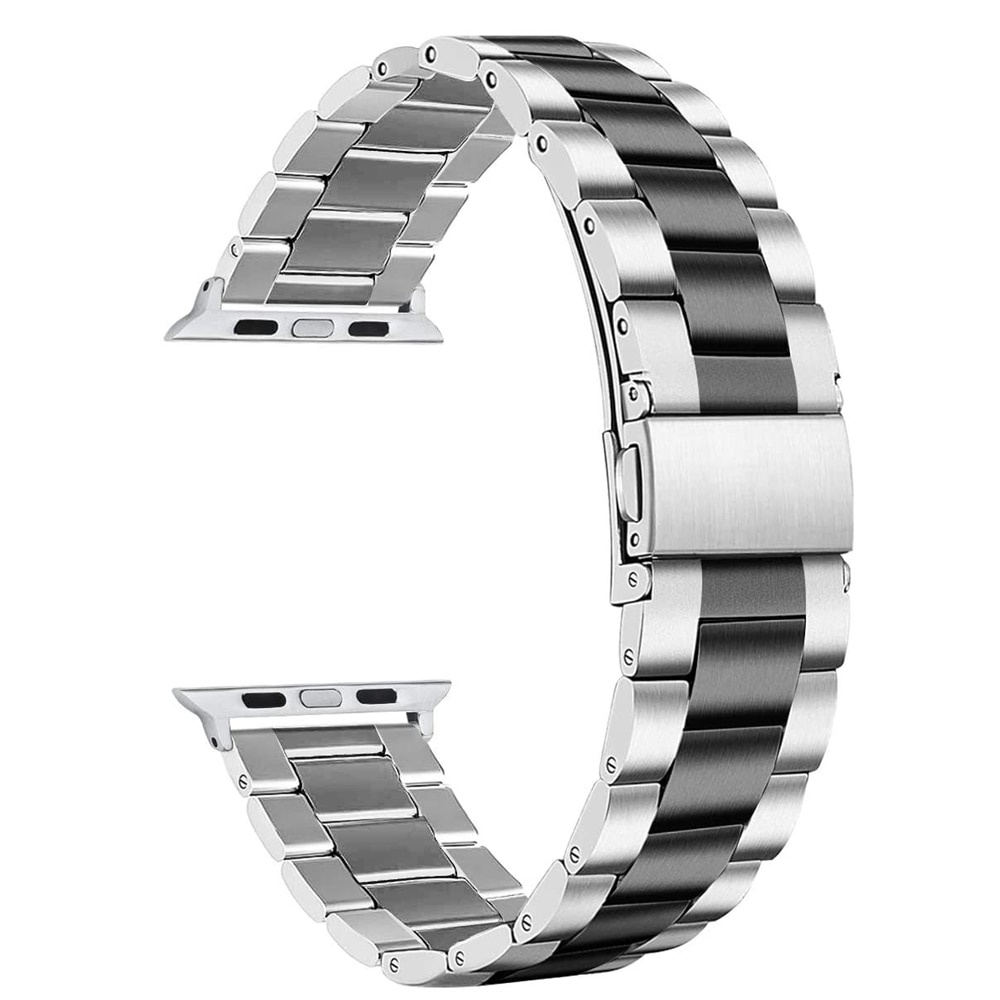 Dây đeo đồng hồ bằng thép không gỉ màu xanh dương thích hợp cho Apple Watch SE 7 6 5 4 3 45mm 42mm 44mm 40mm 38mm