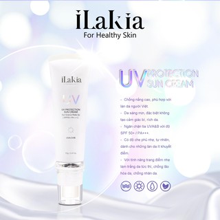 [Hàng Mới Về] Kem Chống Nắng Makeup Che Khuyết Điểm ILAKIA (UV Protection Sun Block Make Up SPF 50+ / PA+++)