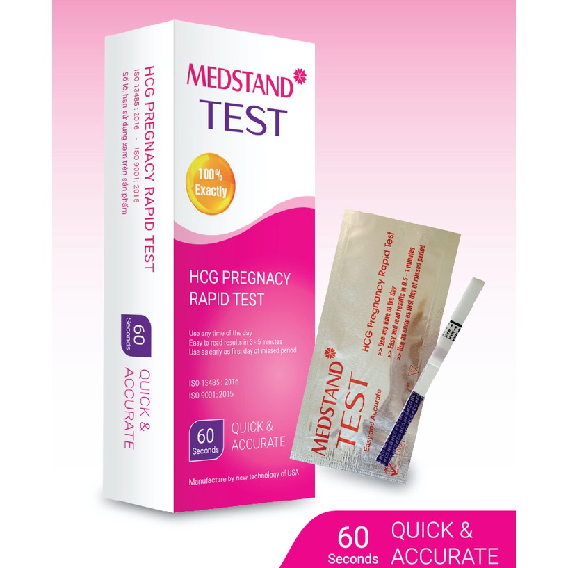 Que Thử Thai Medstand Test Nhanh, Chính Xác, Tiện Lợi