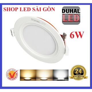 Bóng âm trần đổi màu 3 chế độ màu 6w duhal kdmt0061