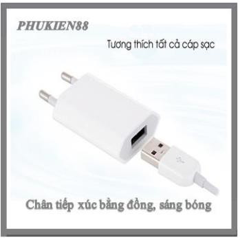 Củ sạc iphone 6.7.8.X.XS  5w dẹp chính hãng [ IC ZIN APPLE ] BH12T