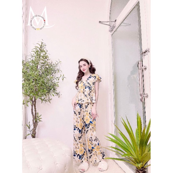 Set lụa cánh tiên Mai Ngô quần dài | BigBuy360 - bigbuy360.vn