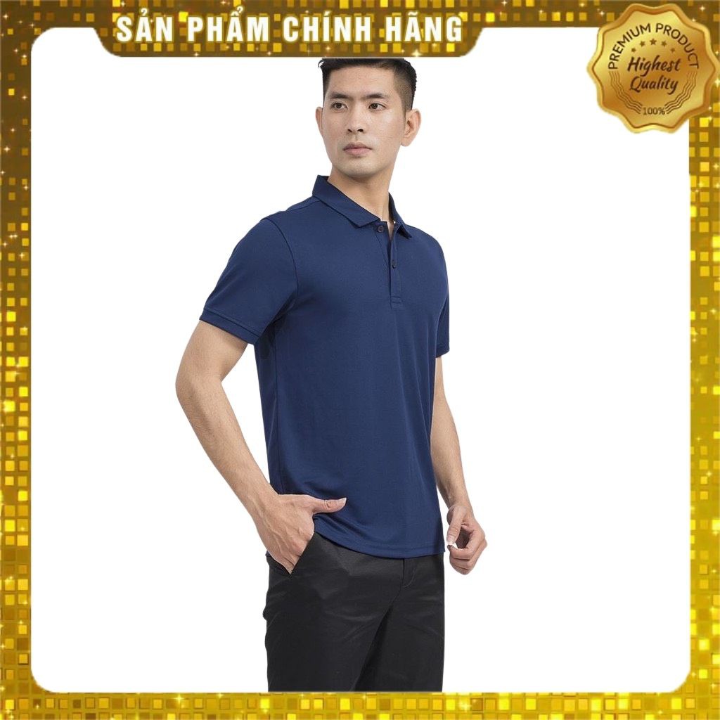 Áo polo nam ARISTINO Aps051s9 form rộng màu tím than đủ size