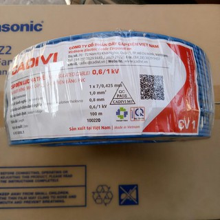 Dây điện đơn cv 1.0 - lẻ 20m 50m
