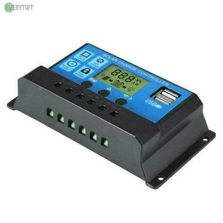PMW Solar Panel Regulator Charge Controller Auto Focus Tracking 10A 12V/24V USB