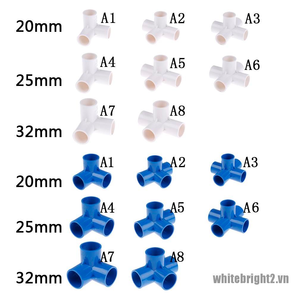 Đầu Nối Ống Nước Bằng Nhựa Pvc 20mm / 25mm / 32mm Chuyên Dụng