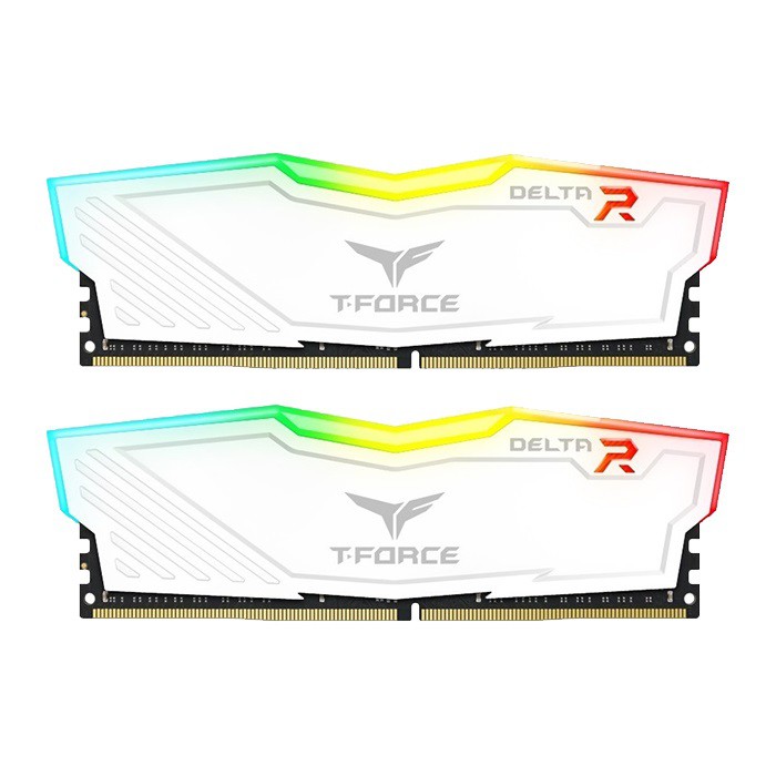 Ram DDR4 Team 16G/3000 T-Force Delta RGB (2x 8GB) White