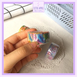 Cuộn 100 sticker washi cute dễ thương