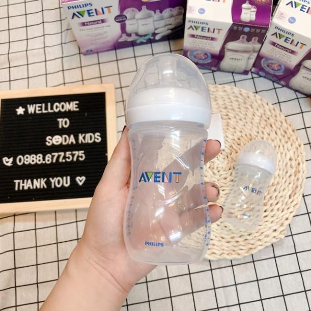 XẢ KHO BÌNH SỮA AVENT NATURAL 125ML/260ML - BÌNH TRONG
