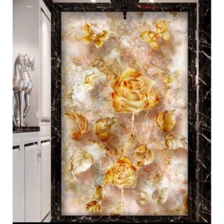 tranh dán kính 2 mặt ngang 93 x 253cm