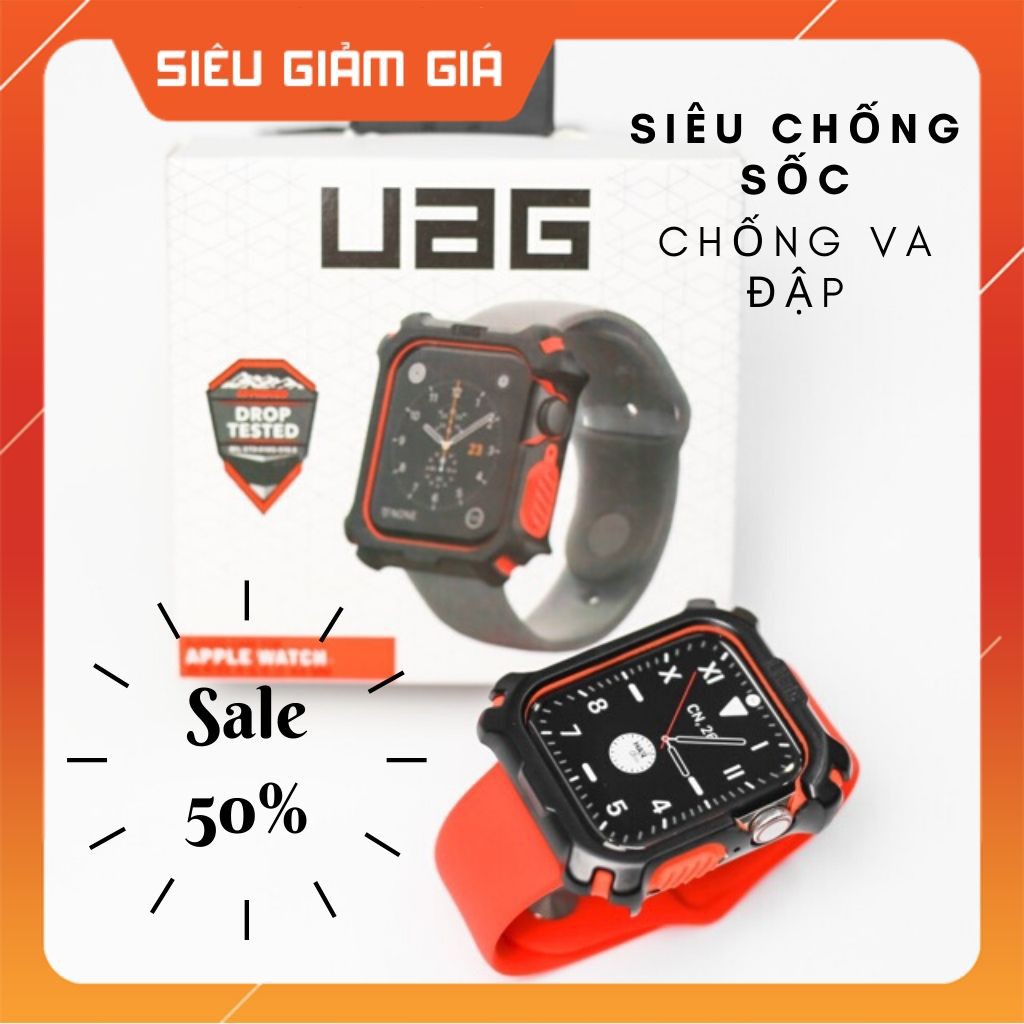 Ốp Apple Watch chống shock Rugged UAG chất lừ, bảo vệ tuyệt đối