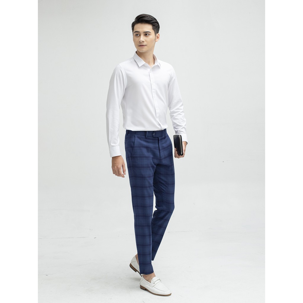 Áo sơ mi nam dài tay trắng trơn ARISTINO sang trọng lịch lãm Alsr18- slim