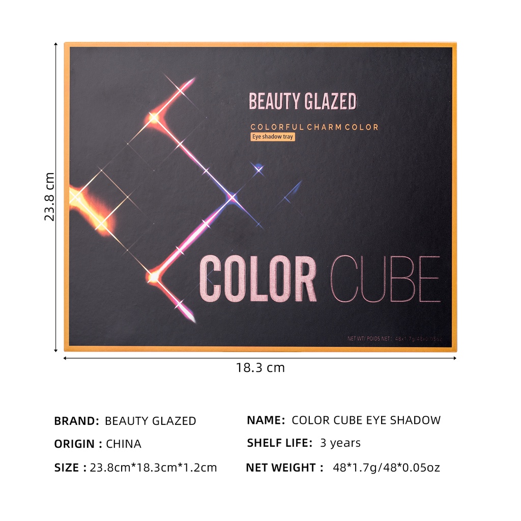 [Hàng mới về] Bảng phấn mắt 48 màu BEAUTY GLAZED kháng nước lâu trôi | BigBuy360 - bigbuy360.vn