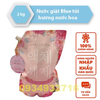 NƯỚC GIẶT ĐẬM ĐẶC BLUE HÀN QUỐC HƯƠNG NƯỚC HOA TÚI 2KG