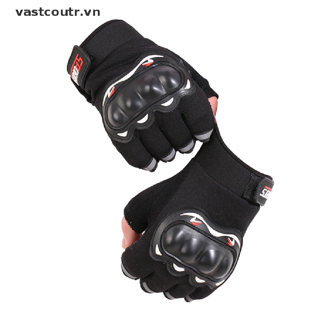 1 Đôi Găng Tay Chạy Xe Máy Không Xỏ Ngón Thoáng Khí Cho Nam