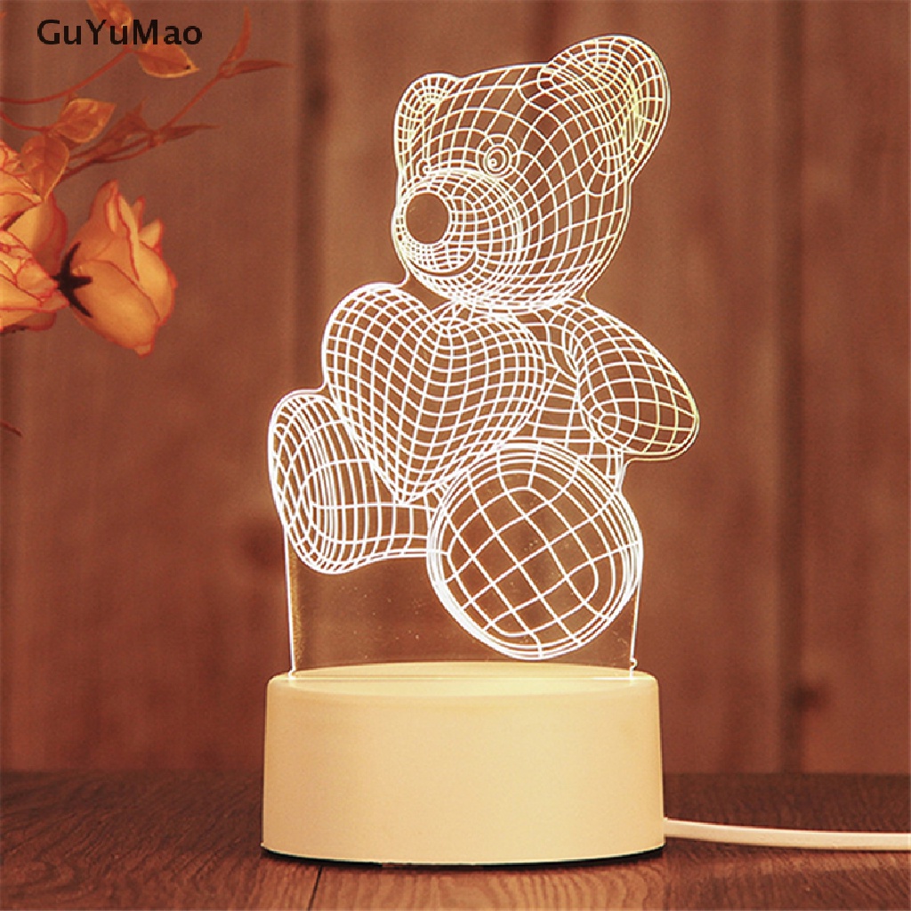Đèn Ngủ 3D Bằng Acrylic Dùng Trang Trí Phòng Ngủ