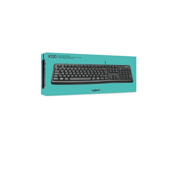 Bộ Bàn Phím Và Chuột Có Dây Logitech K120 + B100 - Hàng Chính Hãng BH 3 Năm