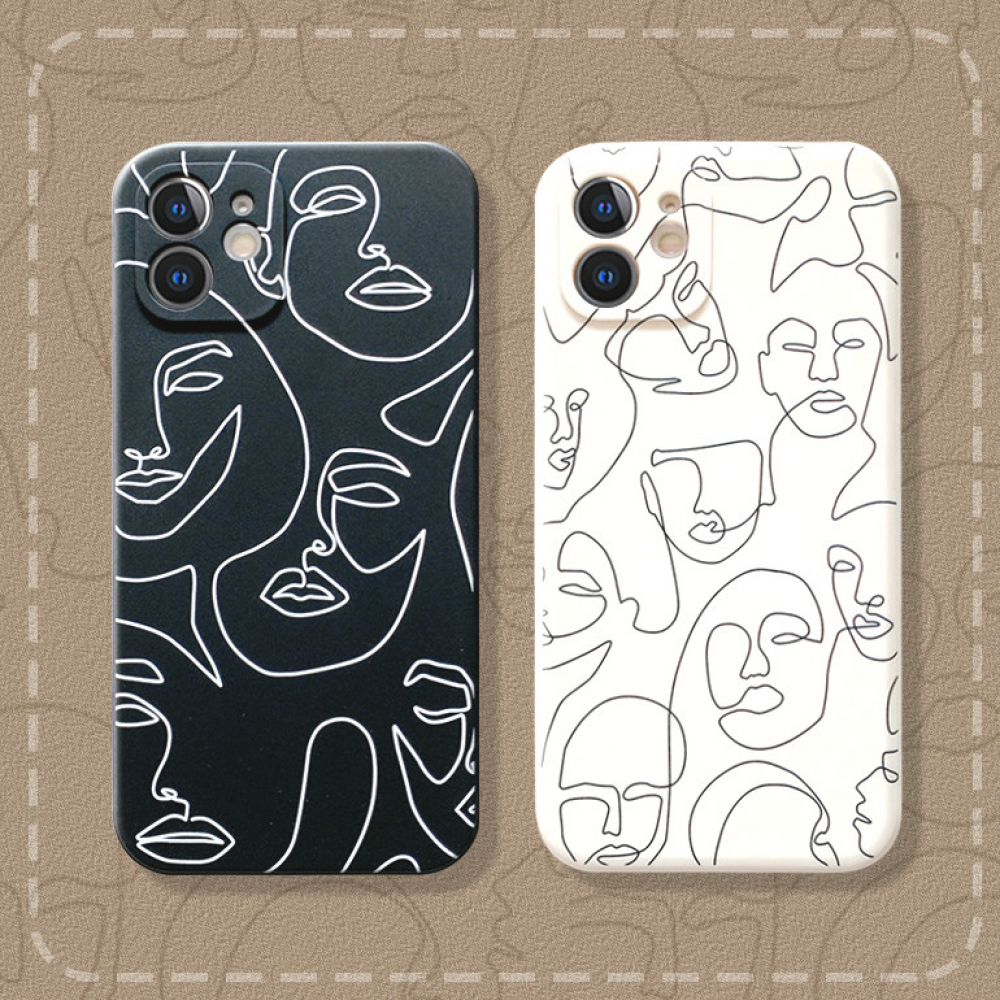 🔥3k🔥  ⚡Add on Deal ⚡Ốp điện Thoại Tpu Mềm Chống Trầy In Hình Mặt Người Trừu Tượng Cho Iphone 12 11 Pro Max X Xs Max Xr 8 7 | BigBuy360 - bigbuy360.vn