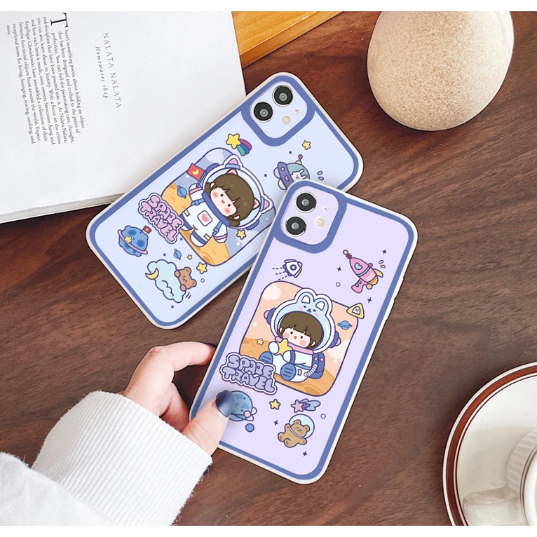 ỐP LƯNG IPHONE bé gái phi hành gia  cute ốp iphone 12 pro/13pro/13promax/7/7+/8/8+/X/XS/XSM/11/11PMROMAX tr1058