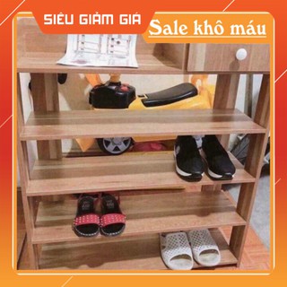 KỆ GỖ ĐỂ GIÀY 5 TẦNG CỰC CHẮC CHẮN