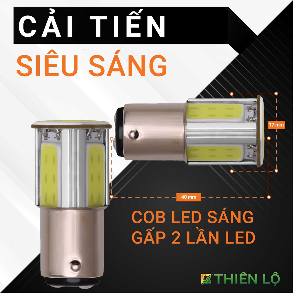 [CHIP COB MỚI] Bóng đèn led hậu 1157 P21Chip COB LED siêu sáng của Thiên Lộ cao cấp dành cho ô tô xe máy