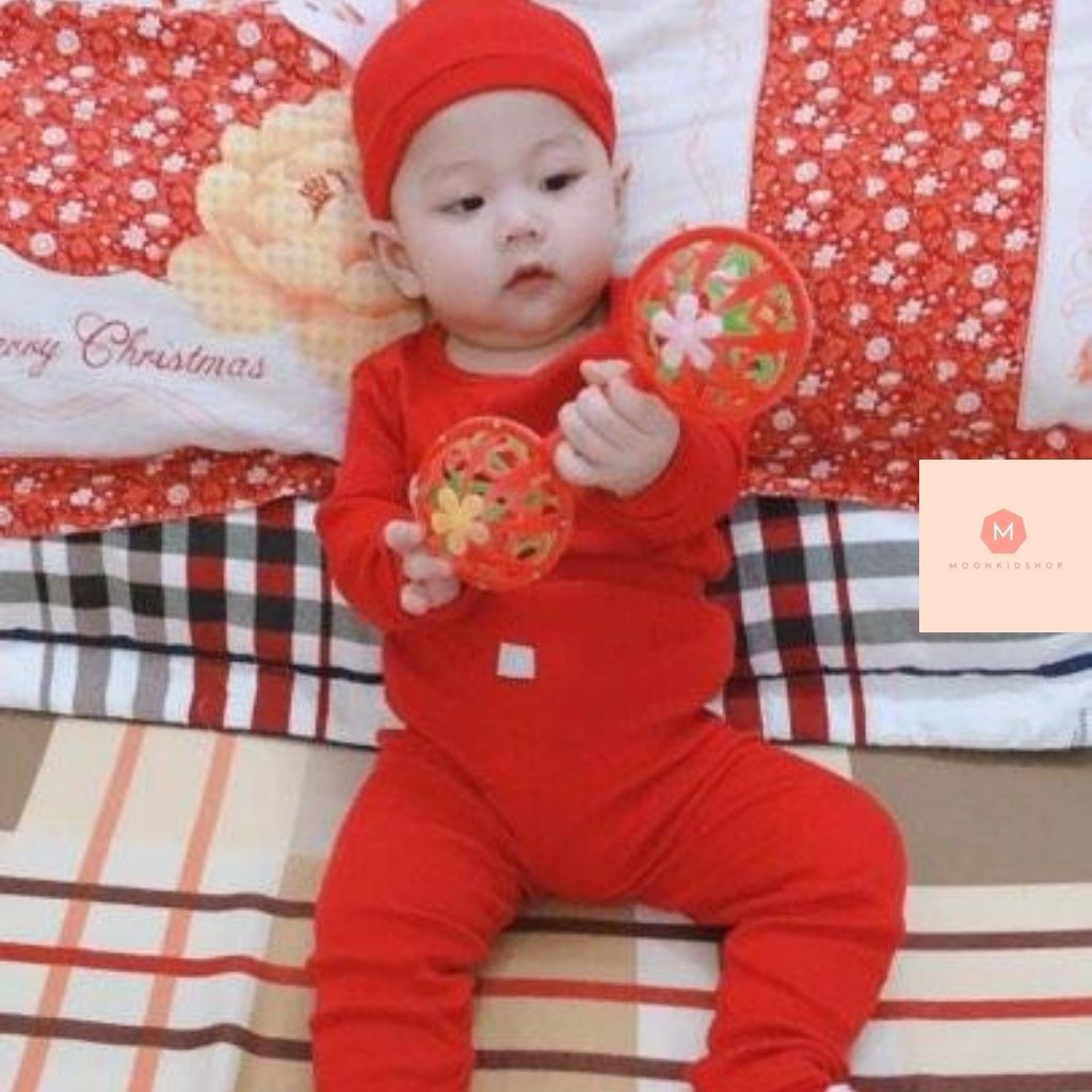 Bộ Len Tăm Tuần Lộc Cho Bé☃️KÈM MŨ TUẦN LỘC☃️Dành Cho Bé trai,Bé Gái Từ 4-16kg,hàng có sẵn giao ngay