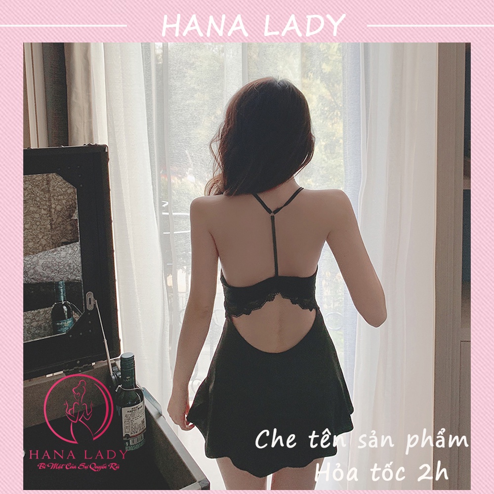 Váy ngủ hai dây lụa phối ren cao cấp gợi cảm, đầm ngủ nữ quyến rũ sexy VN418
