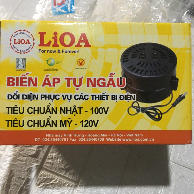 Biến Áp Đổi Nguồn LIOA 1000VA,1200VA,1500VA,2000VA. Đổi điện Từ 220 ~110 .Biến Áp Tự Ngẫu