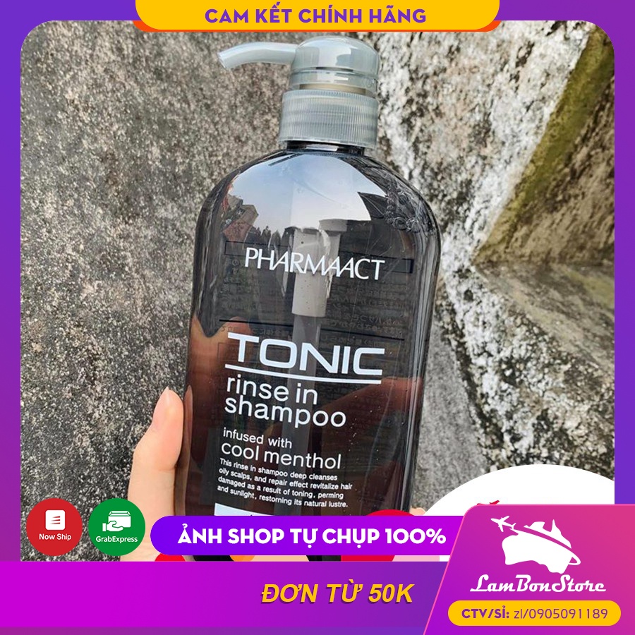 Dầu Gội Dành Cho Nam Tonic Pharmaact 600ml Nhật Bản