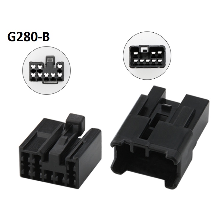 G280-Giắc cắm âm thanh xe hơi 8 lỗ cắm đèn flash kép 2.3MM
