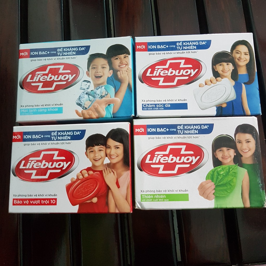 Xà bông cục Lifebuoy 90g đủ màu