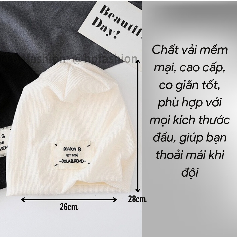 Mũ len chùm đầu thời trang phong cách Hàn Quốc ❤️Nón beanie chóp dài SEASON B