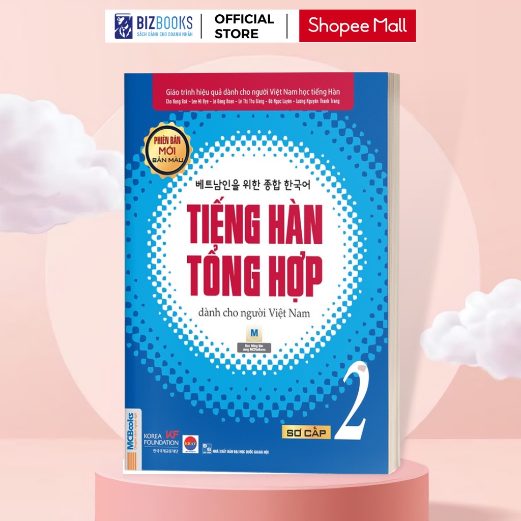 Sách - Tiếng Hàn Tổng Hợp Dành Cho Người Việt Nam Trình Độ Sơ Cấp Tập 2 - Bản Màu - Bizbooks Tặng Sổ Tay và Bookmark