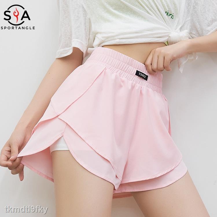 Chính Hãng Quần short thể thao eo cao thời trang thoải mái năng động cho nữ