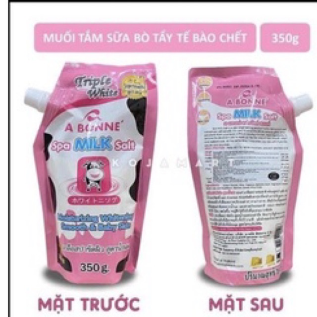 Muối Tắm Sữa Bò Tẩy Tế Bào Chết A Bonne Spa Milk Salt 350g Thái Lan