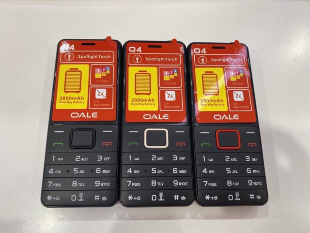 ĐIỆN THOẠI PHỔ THÔNG OALE Q4 3 SIM BAO HÀNH 12 THÁNG | BigBuy360 - bigbuy360.vn