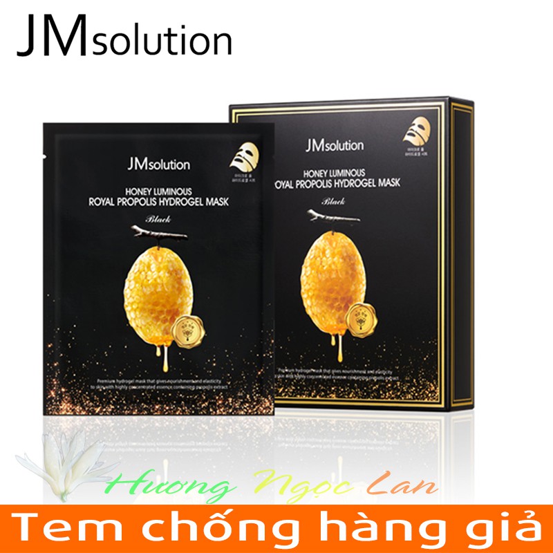 JMSolution Mặt Nạ Jelly Thạch Mật Ong Chống Lão Hóa Da Honey Luminous Royal Propolis Hydrogel Mask Back 30g