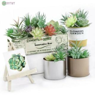Set 10 Cây Sen Đá Giả Trang Trí Không Gian Xanh Cho Gia Đình