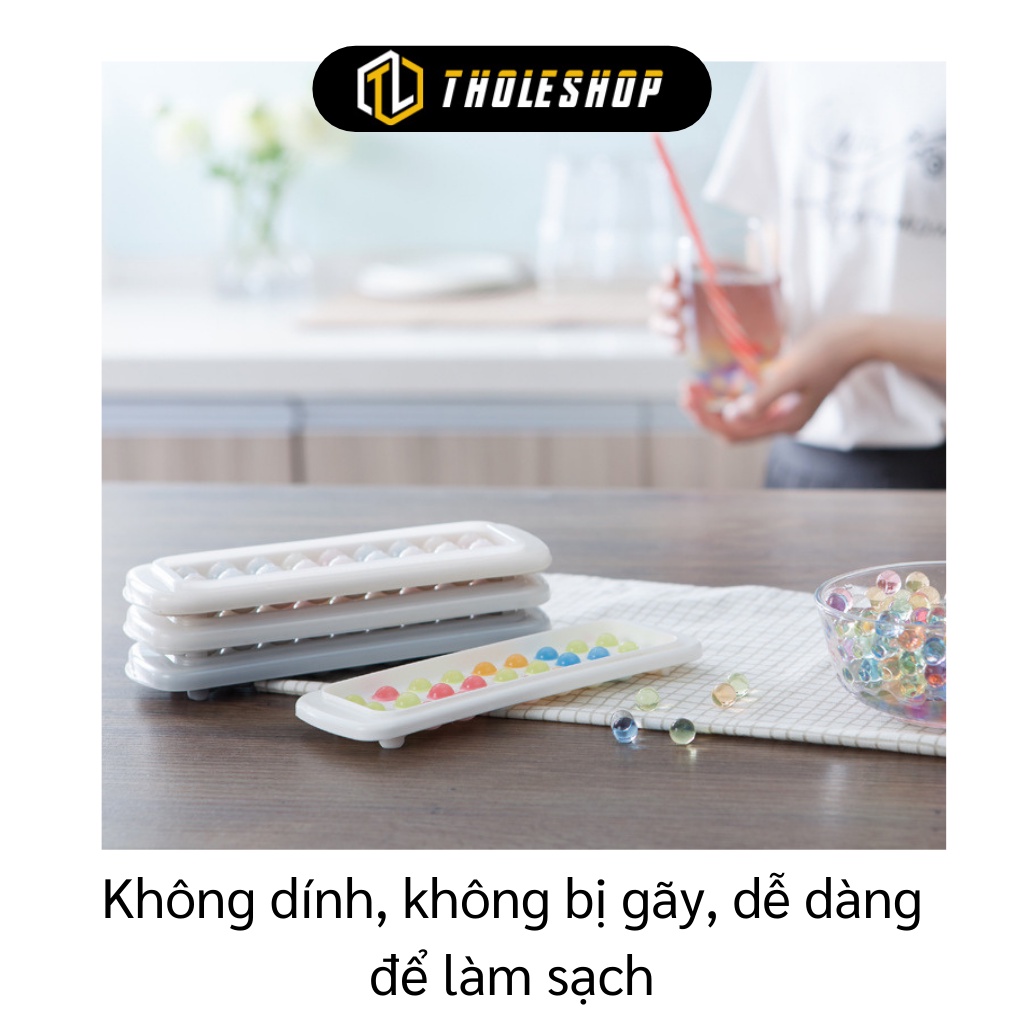 Khay Đá Tròn - Bộ Khuôn Làm Đá Tròn Viên Nhỏ, Thạch, Hạt Trân Châu Không Dính 5753